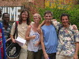 Pierre, Guy, Christelle, Arnaud & Thomas à la sortie de leur atelier