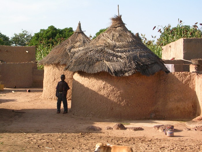 A child and small houses