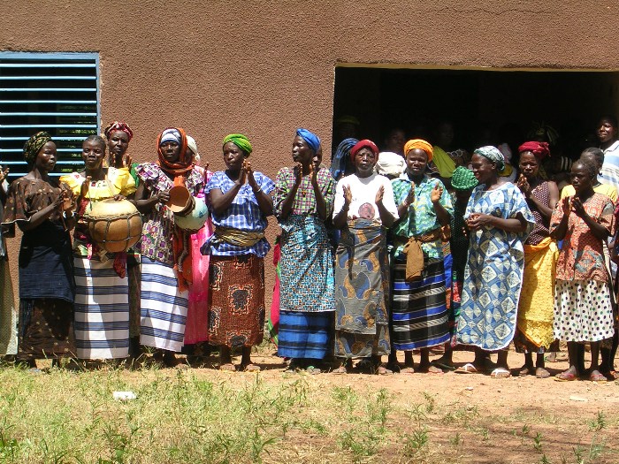 Women during the ceremony