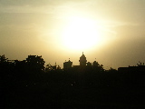 Mosquée au coucher du soleil