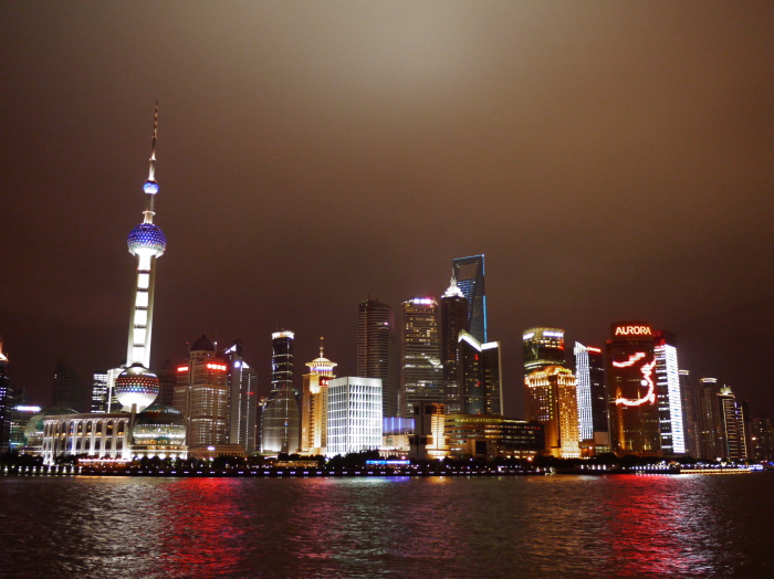 Vue sur le district de Pudong