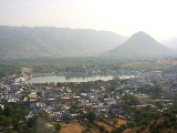 Pushkar seen from the temple