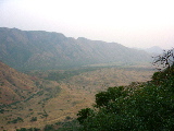 Le désert du Rajasthan vu du temple