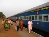 Arriving in Kanyakumari by night train