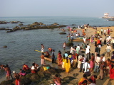 Morning sea bathing