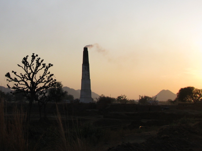 A brick factory near Chirawa