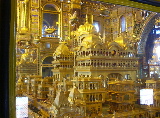 Gold maquette inside the temple