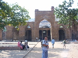 Guillaume in front of the mosque