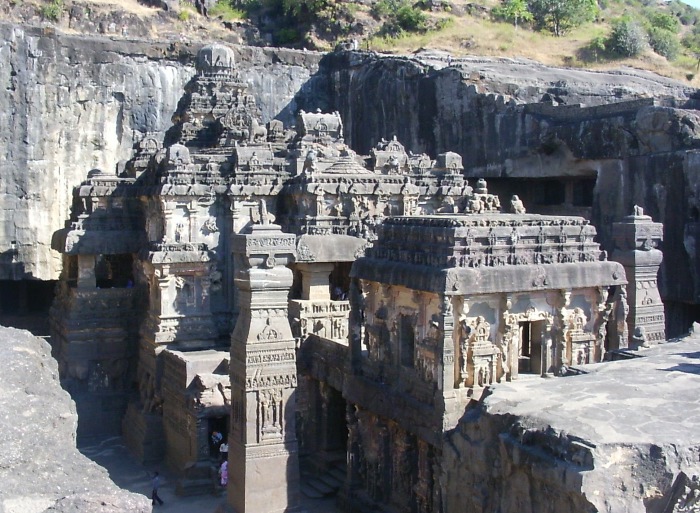 Temple sculpted in the rock