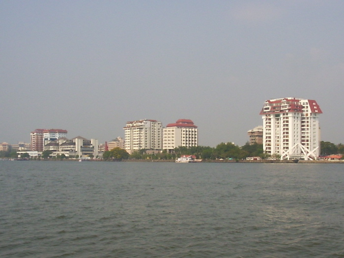 Ernakulam seen from the sea