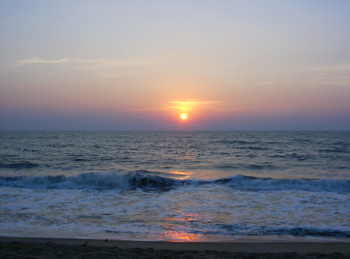 Coucher du soleil sur la plage