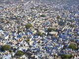 Jodhpur - the blue city - seen from the fort