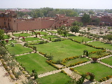 Vue sur les jardins du palais