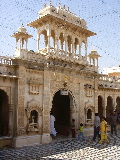 A pavilion in the temple