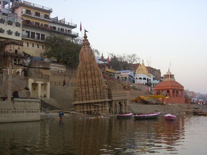 A temple sinking...