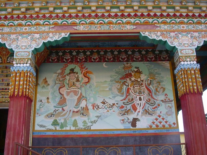Decorated façade