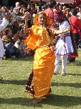 A dancing woman