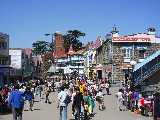 A pedestrian street of Shimla
