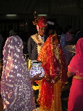 The groom & the bride before their derparture