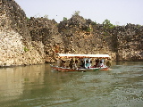 A boat on the Narmada River