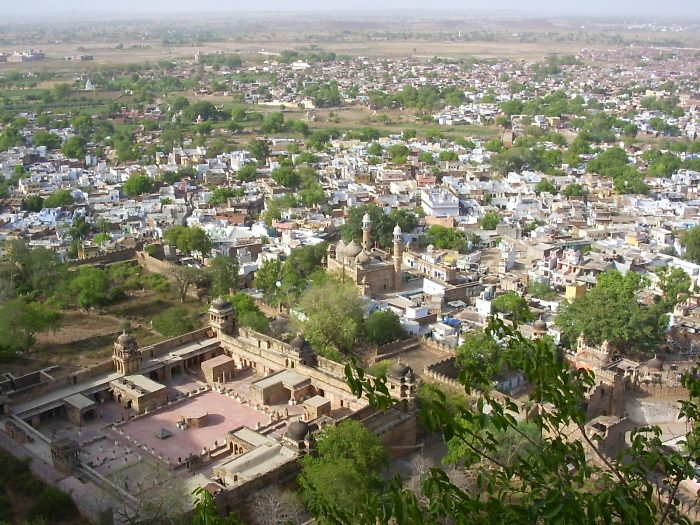 Gwalior seen from the fort