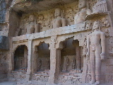 Jaina sculptures near the fort