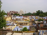 The Taj Mahal seen from the hotel