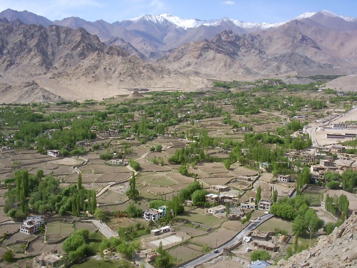 Paysage vu du gompa