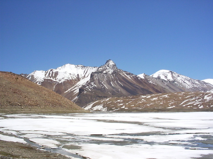 Frozen lake