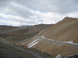 Road going down to Leh