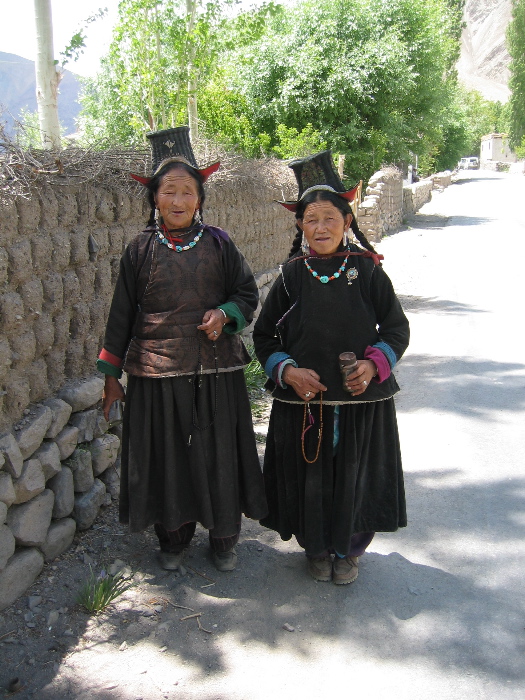 Women wearing traditional clothes