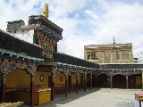 Court inside the gompa