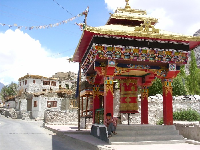A prayer wheel