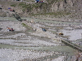 Pont effondré sur la route de retour à Delhi