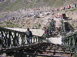 Pont à traverser à pied