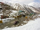 Le col vu du temple