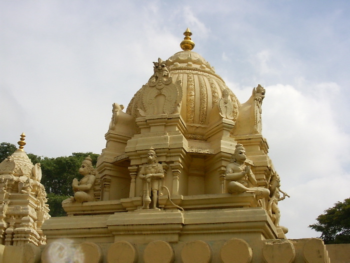 Roof of a pavilion of the temple