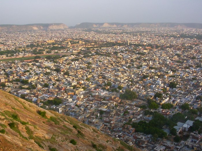 Jaipur vue du fort du Tigre