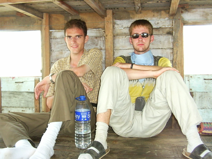 Thimo & Florian dans le bateau