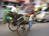 A rickshaw