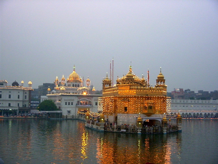The Golden Temple illuminated