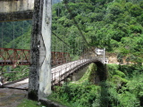 A suspension bridge