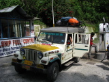 Notre share jeep pour le voyage de retour