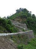 Chemin pour le monastère Sangachoeling