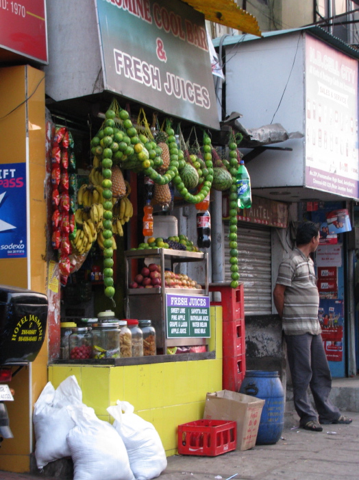 Stand de jus de fruits