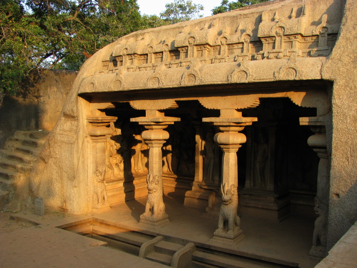 Temple sculpted in the rock