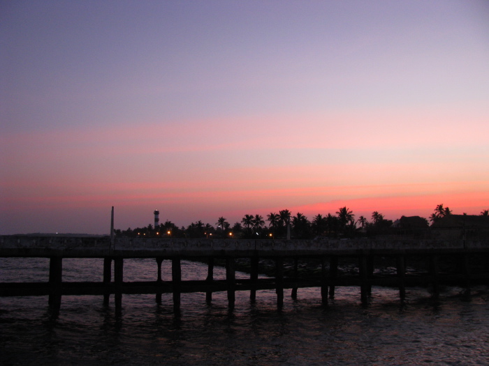 Sunset at seaside