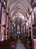 Inside the church