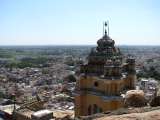 A tower dominating the city