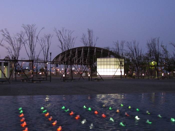 Fontaine lumineuse